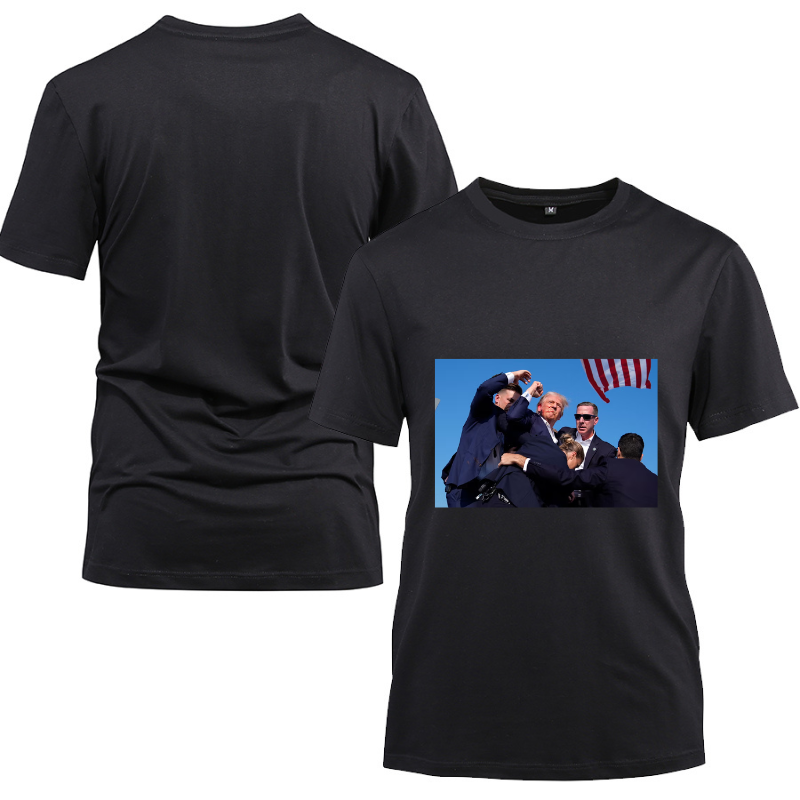 Trump 2024 Cotton Black Short Sleeve T-Shirt