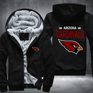 Football Cardinals Printing Fleece Hoodies Jacket