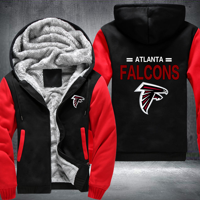 Football Falcons Printing Fleece Hoodies Jacket