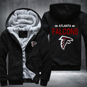 Football Falcons Printing Fleece Hoodies Jacket