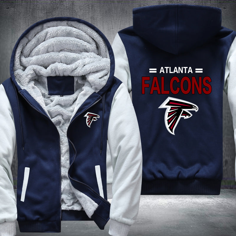 Football Falcons Printing Fleece Hoodies Jacket