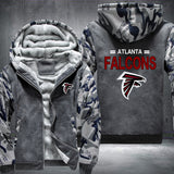 Football Falcons Printing Fleece Hoodies Jacket