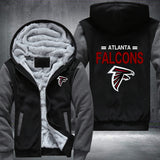 Football Falcons Printing Fleece Hoodies Jacket