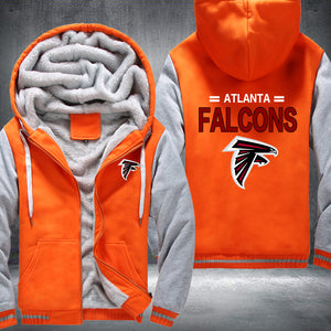 Football Falcons Printing Fleece Hoodies Jacket