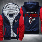 Football Falcons Printing Fleece Hoodies Jacket