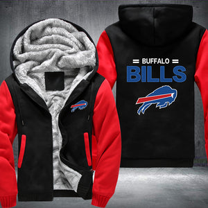 Football Bills Printing Fleece Hoodies Jacket