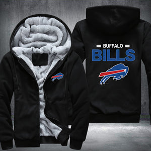 Football Bills Printing Fleece Hoodies Jacket