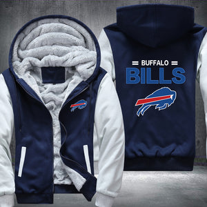 Football Bills Printing Fleece Hoodies Jacket