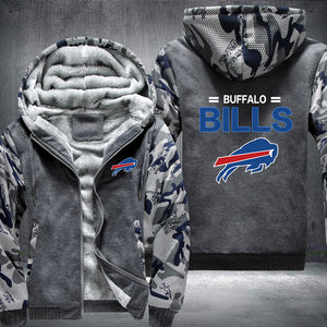 Football Bills Printing Fleece Hoodies Jacket