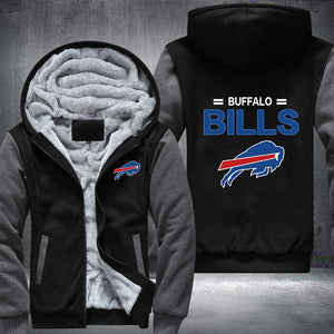 Football Bills Printing Fleece Hoodies Jacket