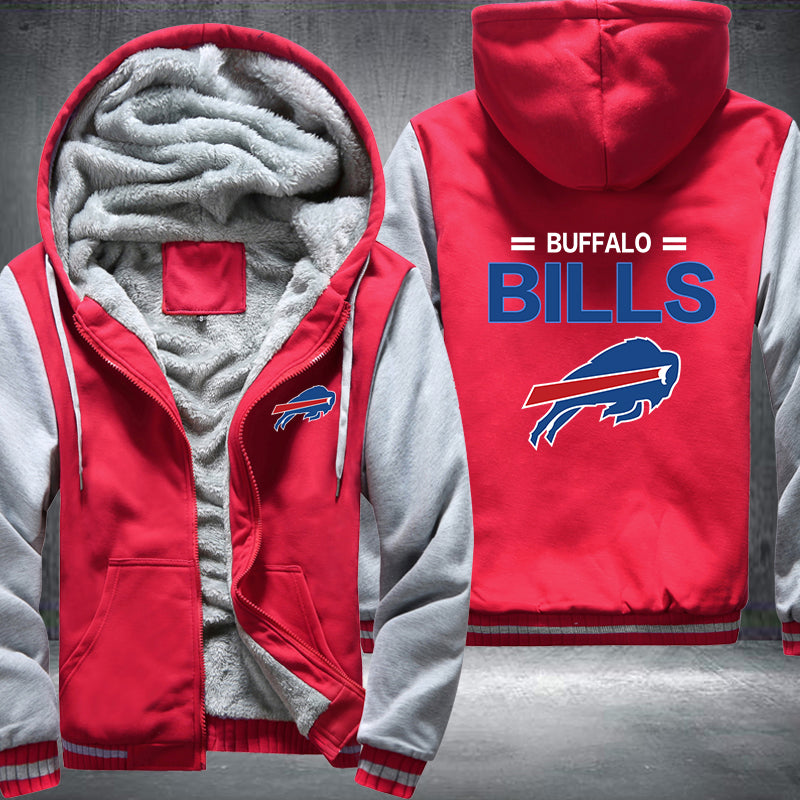 Football Bills Printing Fleece Hoodies Jacket