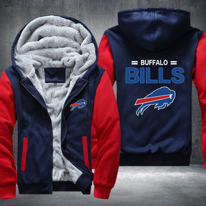 Football Bills Printing Fleece Hoodies Jacket