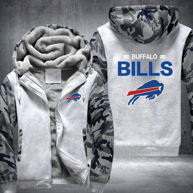 Football Bills Printing Fleece Hoodies Jacket