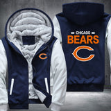 Football Bears Printing Fleece Hoodies Jacket