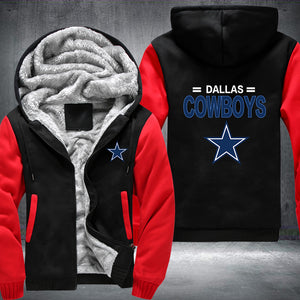 Football Cowboys Printing Fleece Hoodies Jacket