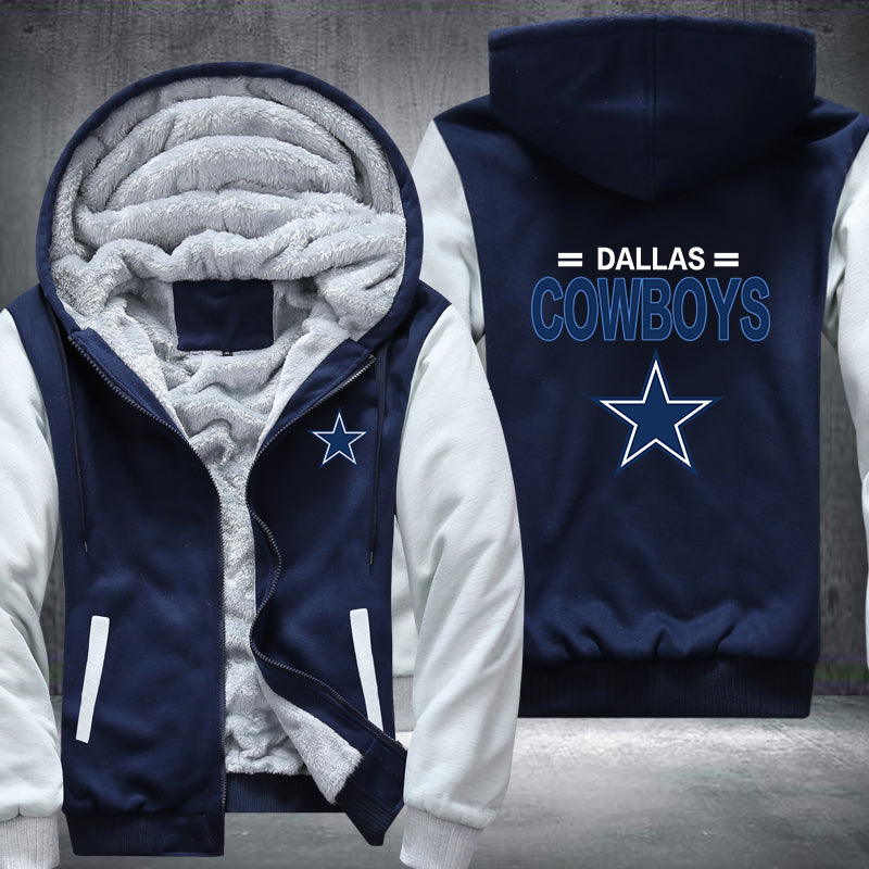 Football Cowboys Printing Fleece Hoodies Jacket