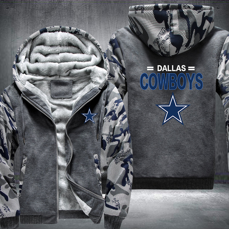 Football Cowboys Printing Fleece Hoodies Jacket