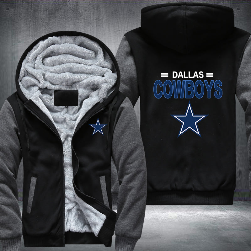 Football Cowboys Printing Fleece Hoodies Jacket