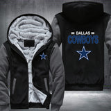 Football Cowboys Printing Fleece Hoodies Jacket