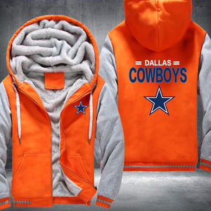 Football Cowboys Printing Fleece Hoodies Jacket