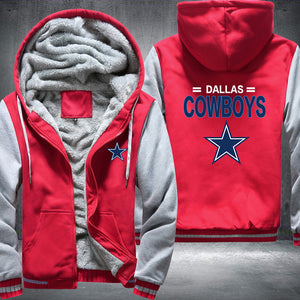 Football Cowboys Printing Fleece Hoodies Jacket