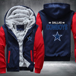 Football Cowboys Printing Fleece Hoodies Jacket