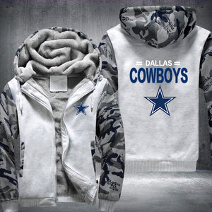 Football Cowboys Printing Fleece Hoodies Jacket