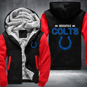 Football Colts Printing Fleece Hoodies Jacket