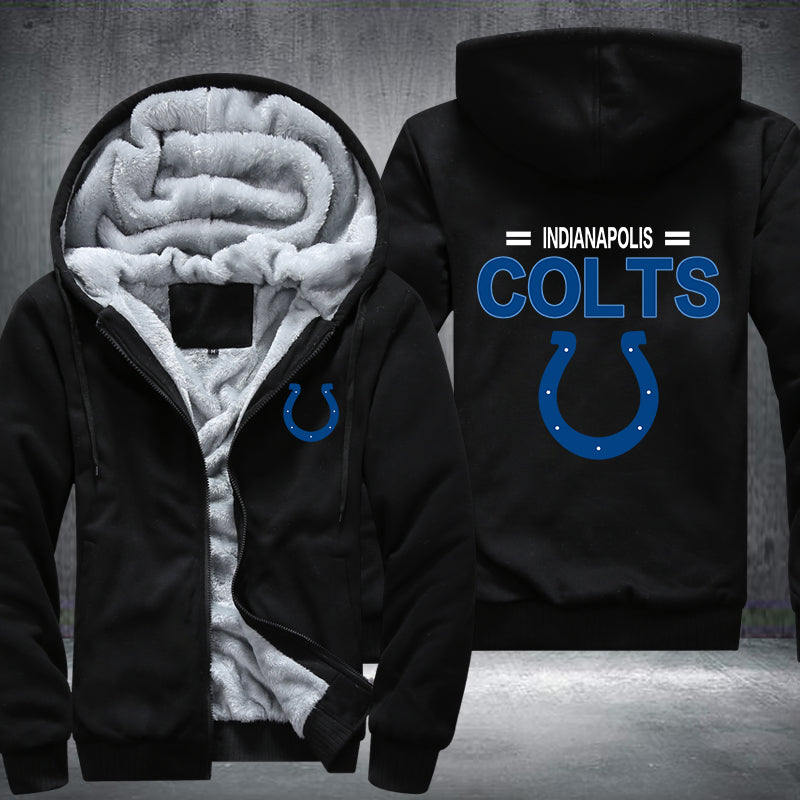 Football Colts Printing Fleece Hoodies Jacket