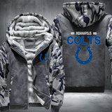 Football Colts Printing Fleece Hoodies Jacket