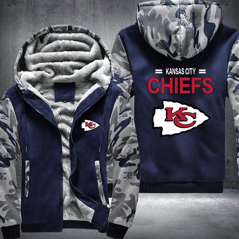 Football Chiefs Printing Fleece Hoodies Jacket