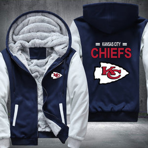 Football Chiefs Printing Fleece Hoodies Jacket