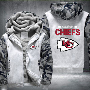 Football Chiefs Printing Fleece Hoodies Jacket