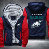 Football Eagles Printing Fleece Hoodies Jacket