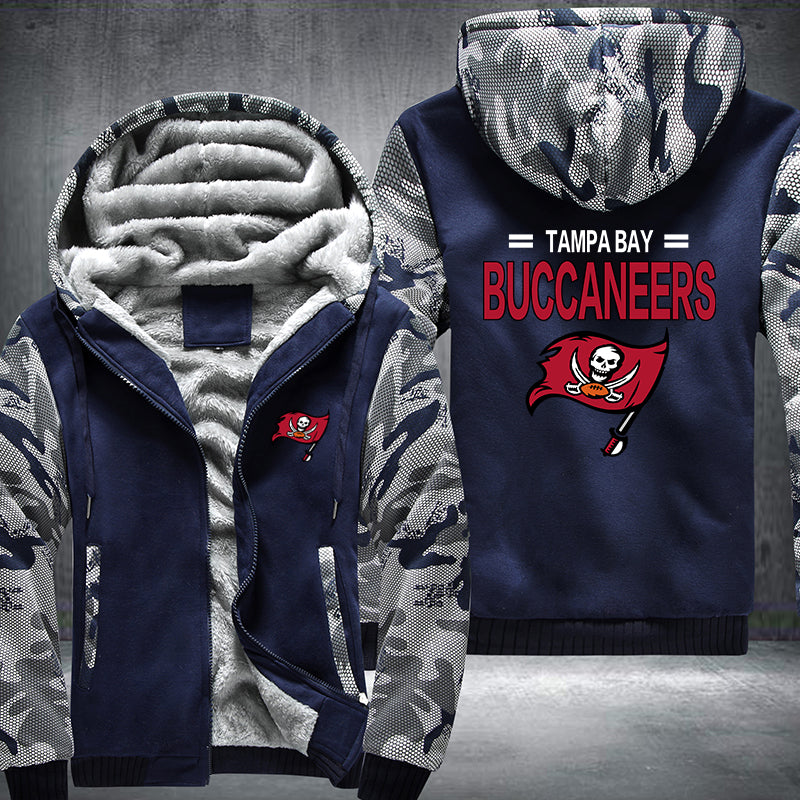 Football Buccaneers Printing Fleece Hoodies Jacket