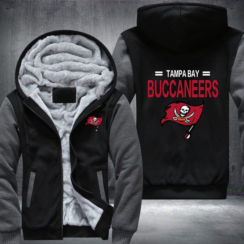 Football Buccaneers Printing Fleece Hoodies Jacket