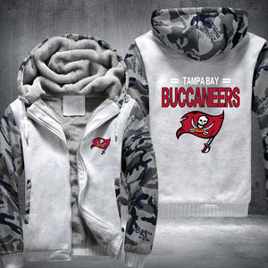 Football Buccaneers Printing Fleece Hoodies Jacket