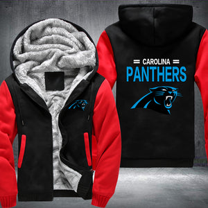 Football Panthers Printing Fleece Hoodies Jacket