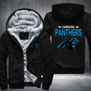 Football Panthers Printing Fleece Hoodies Jacket