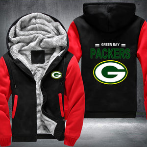 Football Packers Printing Fleece Hoodies Jacket