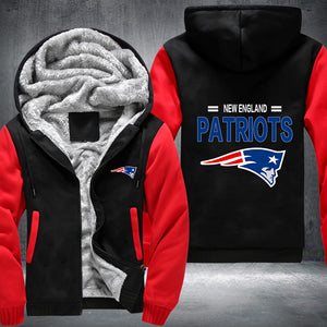 Football Patriots Printing Fleece Hoodies Jacket