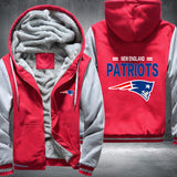 Football Patriots Printing Fleece Hoodies Jacket