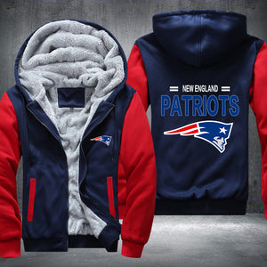 Football Patriots Printing Fleece Hoodies Jacket