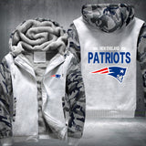 Football Patriots Printing Fleece Hoodies Jacket