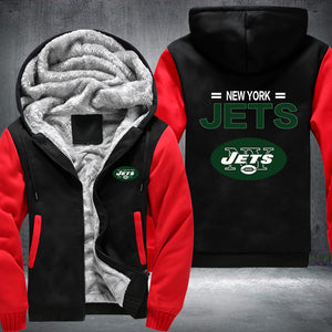 Football Jets Printing Fleece Hoodies Jacket