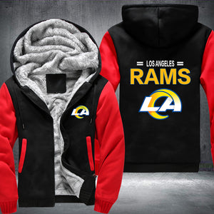 Football Rams Printing Fleece Hoodies Jacket