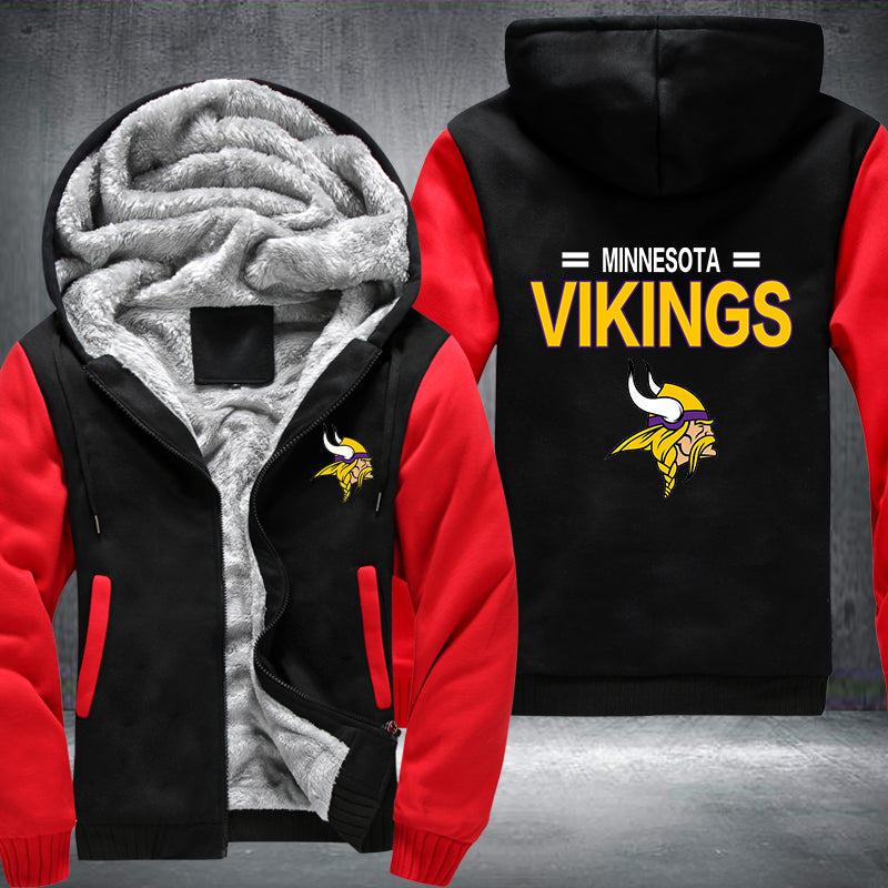 Football Vikings Printing Fleece Hoodies Jacket