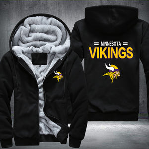 Football Vikings Printing Fleece Hoodies Jacket