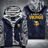 Football Vikings Printing Fleece Hoodies Jacket