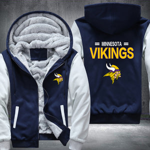 Football Vikings Printing Fleece Hoodies Jacket